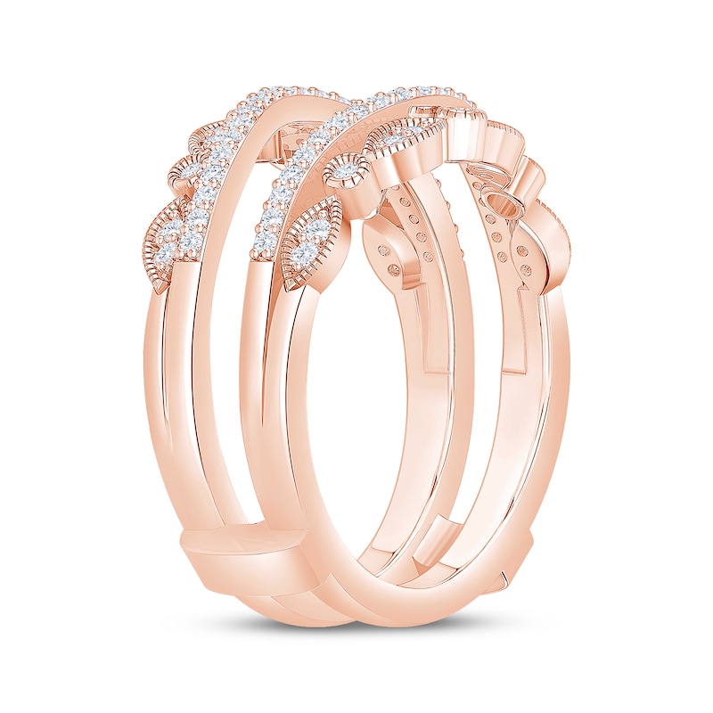 Main Image 2 of Now + Forever Diamond Vintage-Style Enhancer Ring 1/3 ct tw 14K Rose Gold