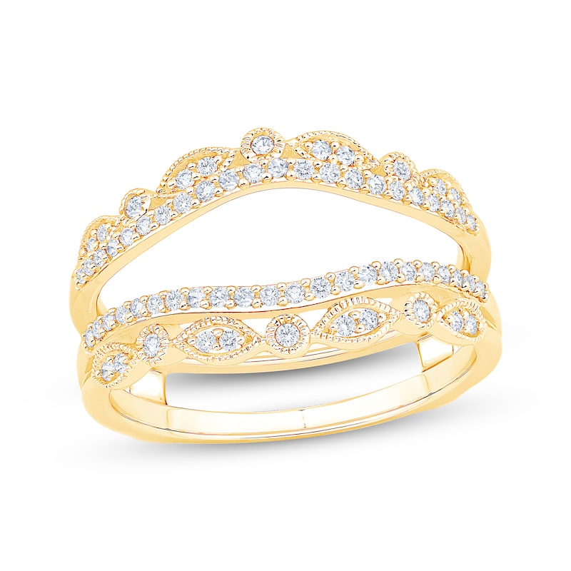 Main Image 1 of Now + Forever Diamond Vintage-Style Enhancer Ring 1/3 ct tw 14K Yellow Gold