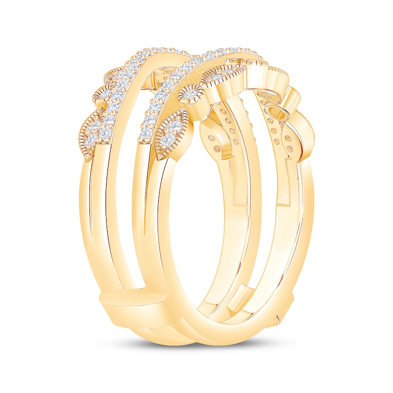 Main Image 2 of Now + Forever Diamond Vintage-Style Enhancer Ring 1/3 ct tw 14K Yellow Gold