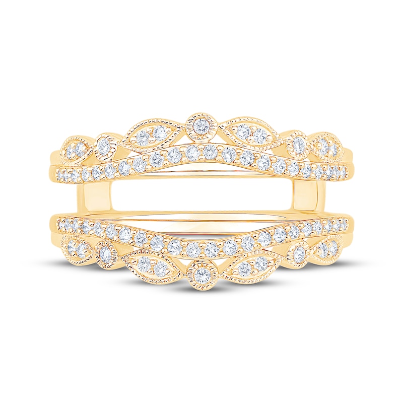 Main Image 3 of Now + Forever Diamond Vintage-Style Enhancer Ring 1/3 ct tw 14K Yellow Gold