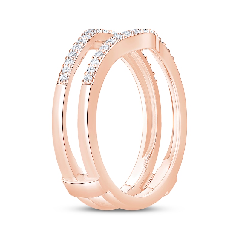 Main Image 2 of Now + Forever Diamond Contour Enhancer Ring 1/4 ct tw 14K Rose Gold