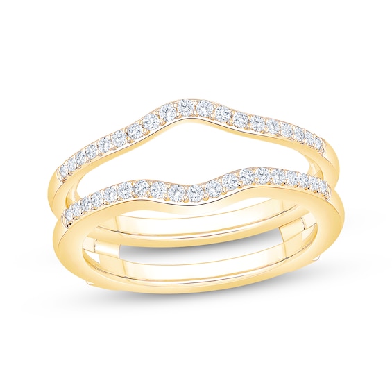 Now + Forever Diamond Contour Enhancer Ring 1/4 ct tw 14K Yellow Gold