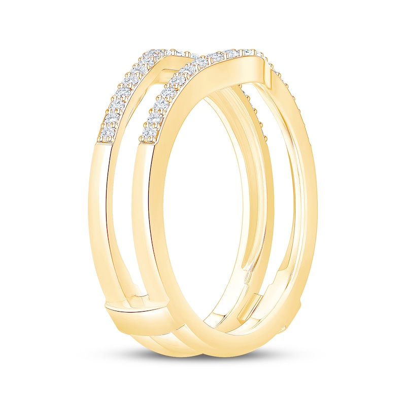 Main Image 2 of Now + Forever Diamond Contour Enhancer Ring 1/4 ct tw 14K Yellow Gold