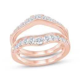 Now + Forever Diamond Vintage-Style Enhancer Ring 1 ct tw 14K Rose Gold