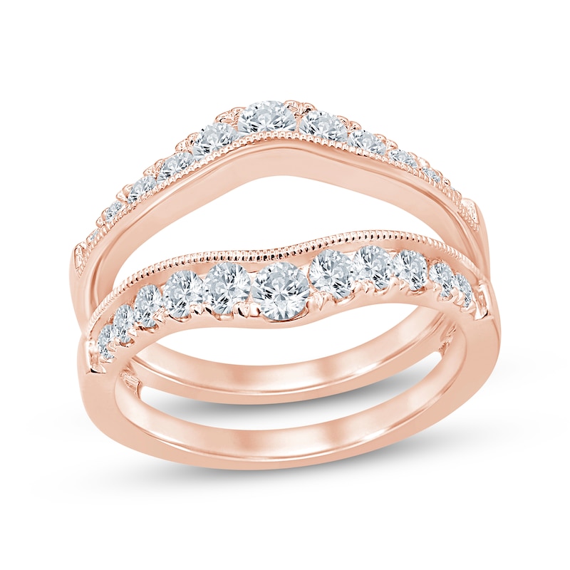 Main Image 1 of Now + Forever Diamond Vintage-Style Enhancer Ring 1 ct tw 14K Rose Gold