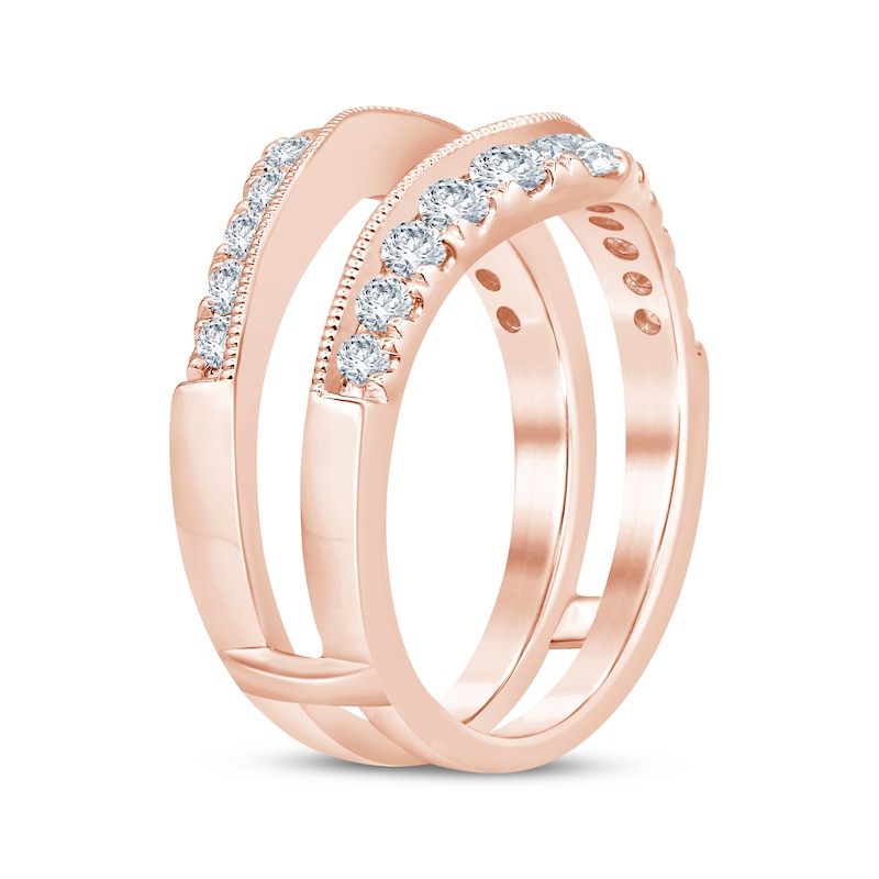 Main Image 2 of Now + Forever Diamond Vintage-Style Enhancer Ring 1 ct tw 14K Rose Gold