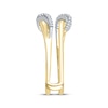 Thumbnail Image 2 of Now + Forever Diamond Curved Enhancer Ring 1/6 ct tw 14K Yellow Gold