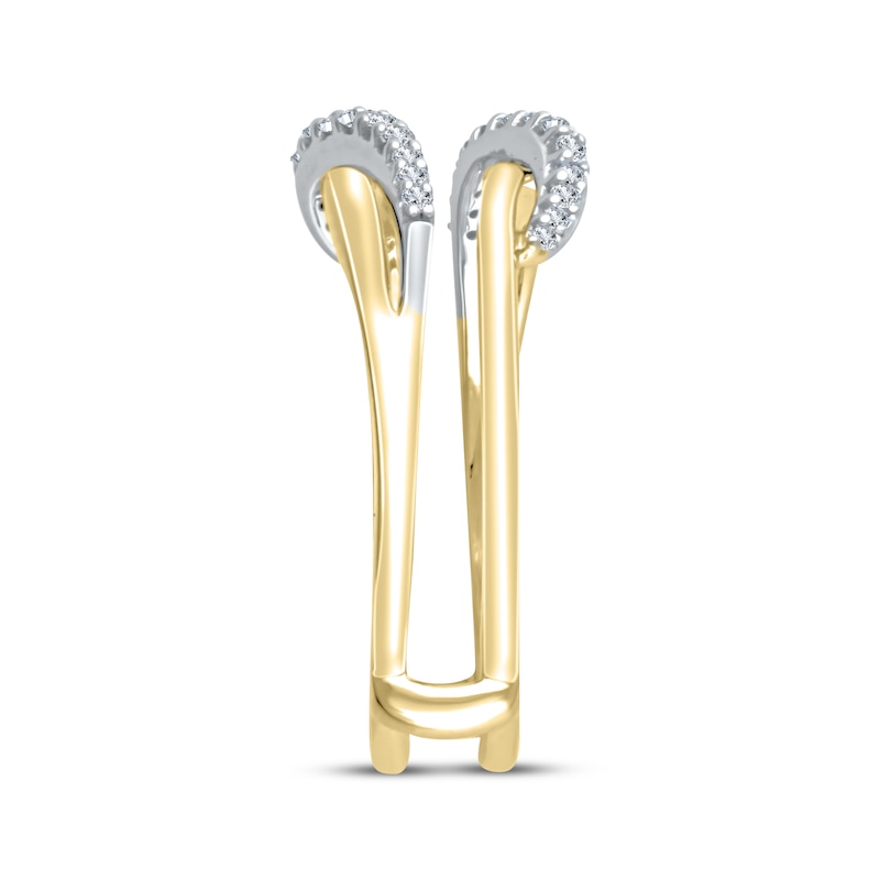 Main Image 2 of Now + Forever Diamond Curved Enhancer Ring 1/6 ct tw 14K Yellow Gold