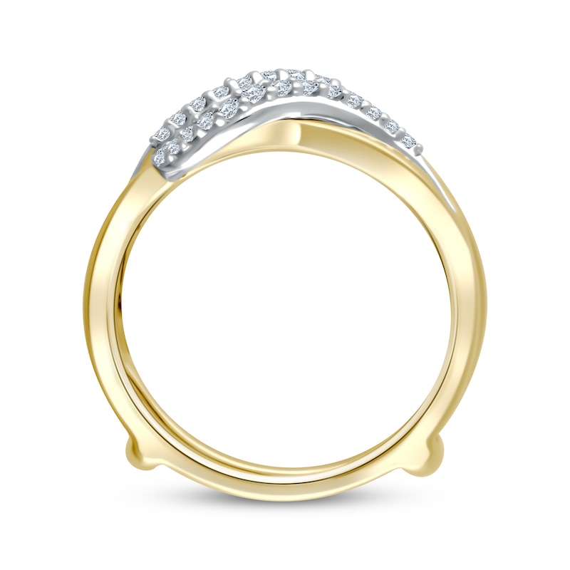 Main Image 3 of Now + Forever Diamond Curved Enhancer Ring 1/6 ct tw 14K Yellow Gold