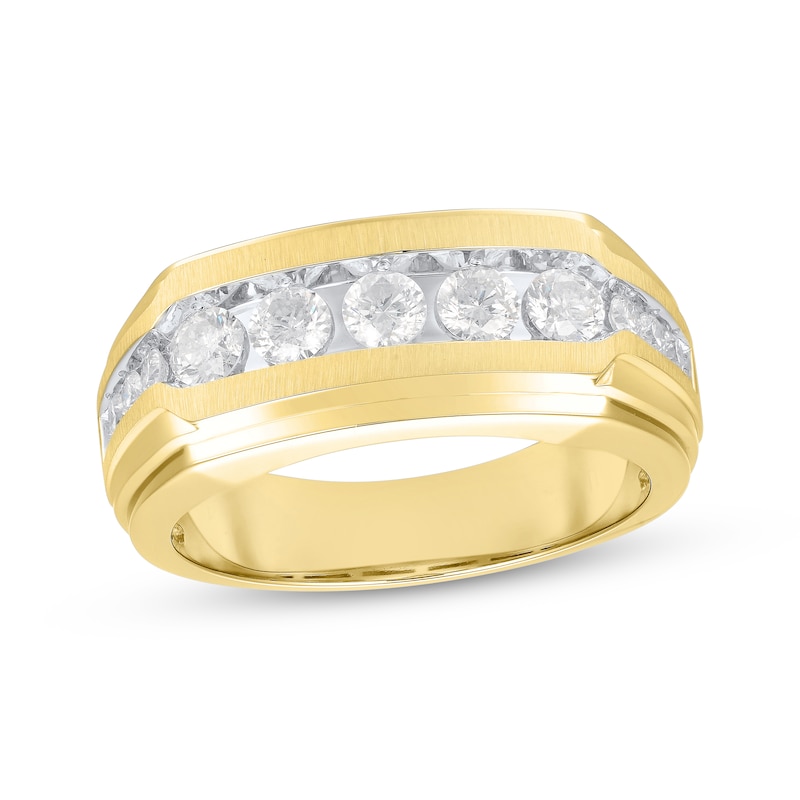 Main Image 1 of Now + Forever Men's Diamond Wedding Band 1 ct tw 10K Yellow Gold