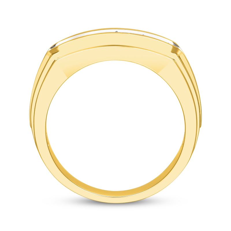 Main Image 2 of Now + Forever Men's Diamond Wedding Band 1 ct tw 10K Yellow Gold