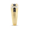 Thumbnail Image 2 of Now + Forever Men's Black & White Diamond Wedding Band 3/8 ct tw 10K Yellow Gold