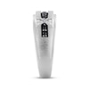 Thumbnail Image 2 of Now + Forever Men's Black & White Diamond Wedding Band 3/8 ct tw 10K White Gold