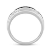 Thumbnail Image 3 of Now + Forever Men's Black & White Diamond Wedding Band 3/8 ct tw 10K White Gold