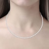 Thumbnail Image 2 of KAY Lab-Grown Diamonds Riviera Necklace 6 ct tw 10K White Gold 17&quot;