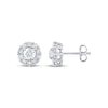 Thumbnail Image 1 of KAY Lab-Grown Diamonds Halo Stud Earrings 1-1/2 ct tw 10K White Gold