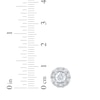 Thumbnail Image 4 of KAY Lab-Grown Diamonds Halo Stud Earrings 1-1/2 ct tw 10K White Gold