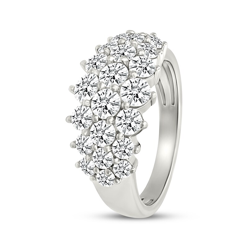 Main Image 2 of KAY Lab-Grown Diamonds Graduated Cluster Ring 2 ct tw 10K White Gold