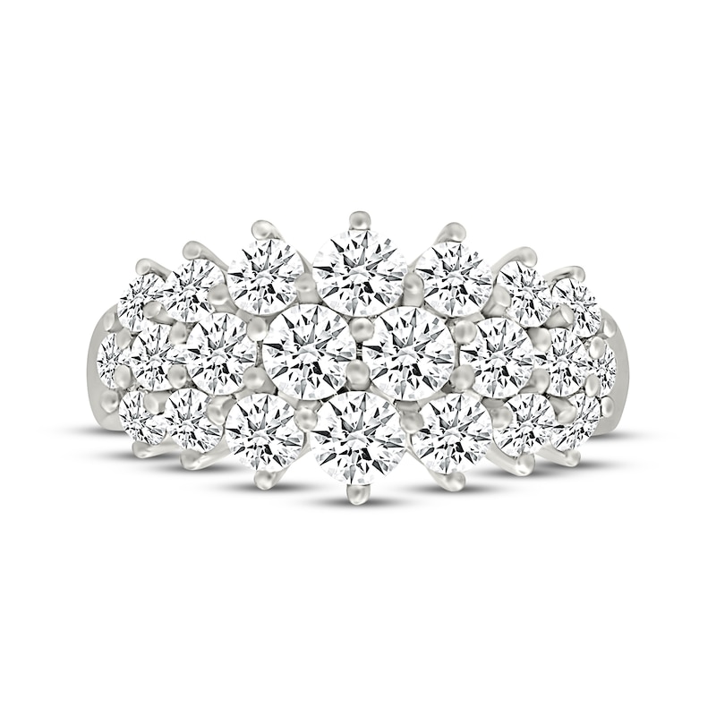 Main Image 3 of KAY Lab-Grown Diamonds Graduated Cluster Ring 2 ct tw 10K White Gold