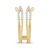 Thumbnail Image 2 of Now + Forever Diamond Curved Split Shank Enhancer Ring 1/2 ct tw 14K Yellow Gold