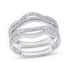 Thumbnail Image 1 of Now + Forever Diamond Curved Split Shank Enhancer Ring 1/2 ct tw 14K White Gold