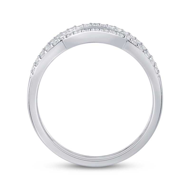 Main Image 3 of Now + Forever Diamond Curved Split Shank Enhancer Ring 1/2 ct tw 14K White Gold
