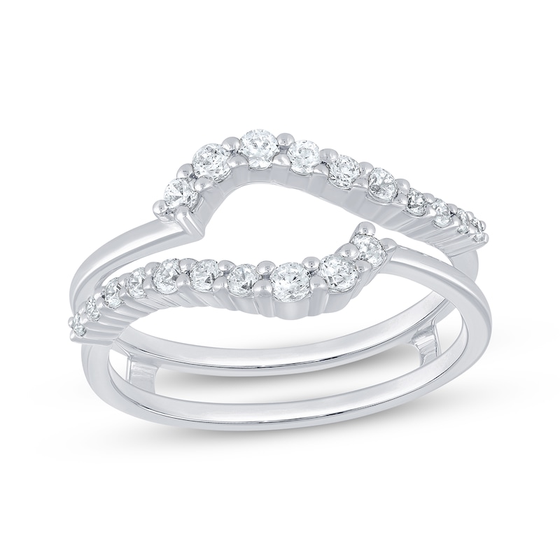 Main Image 1 of Now + Forever Diamond Bypass Wrap Ring 3/8 ct tw 14K White Gold