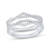 Thumbnail Image 1 of Now + Forever Diamond Crossover Enhancer Ring 1/2 ct tw 14K White Gold