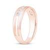Thumbnail Image 2 of Now + Forever Men's Diamond Nine-Stone Wedding Band 1/2 ct tw 10K Rose Gold