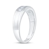 Thumbnail Image 2 of Now + Forever Men's Square-Cut Diamond Five-Stone Wedding Band 1/2 ct tw 10K White Gold