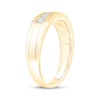 Thumbnail Image 2 of Now + Forever Men's Square-Cut Diamond Five-Stone Wedding Band 1/2 ct tw 10K Yellow Gold