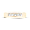 Thumbnail Image 3 of Now + Forever Men's Square-Cut Diamond Five-Stone Wedding Band 1/2 ct tw 10K Yellow Gold