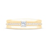 Thumbnail Image 3 of Now + Forever Men's Square & Round-Cut Diamond Wedding Band 1/2 ct tw 10K Yellow Gold