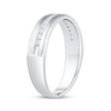 Thumbnail Image 2 of Now + Forever Men's Diamond Milgrain Wedding Band 1/4 ct tw 10K White Gold