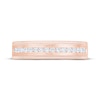 Thumbnail Image 3 of Now + Forever Men's Diamond Milgrain Wedding Band 1/4 ct tw 10K Rose Gold