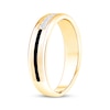 Thumbnail Image 2 of Now + Forever Men's Diamond & Black Enamel Stripe Wedding Band 1/5 ct tw 10K Yellow Gold