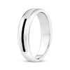 Thumbnail Image 2 of Now + Forever Men's Diamond & Black Enamel Stripe Wedding Band 1/5 ct tw 10K White Gold