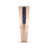 Thumbnail Image 2 of Now + Forever Men's Blue Sapphire & Diamond Wedding Band 1/5 ct tw 10K Rose Gold