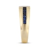 Thumbnail Image 2 of Now + Forever Men's Blue Sapphire & Diamond Wedding Band 1/5 ct tw 10K Yellow Gold