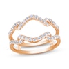 Thumbnail Image 1 of Now + Forever Diamond Wavy Enhancer Ring 1/2 ct tw 14K Rose Gold