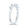 Thumbnail Image 2 of Monique Lhuillier Bliss Baguette-Cut Lab-Grown Diamond Open Shank Wedding Band 1/2 ct tw 18K White Gold