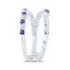 Thumbnail Image 2 of Now + Forever Natural Blue Sapphire & Diamond Enhancer Ring 1/2 ct tw 14K White Gold