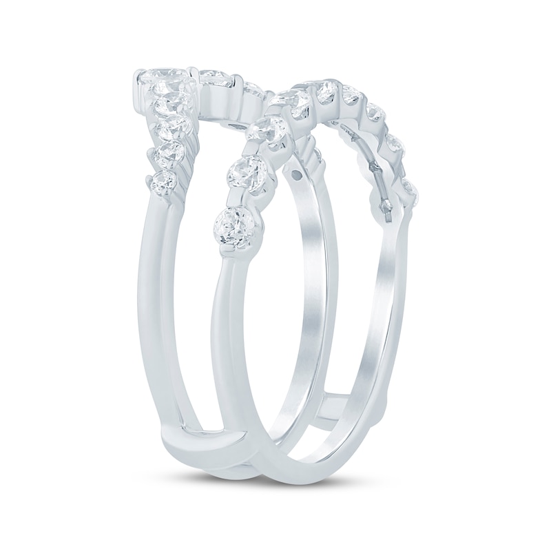 Main Image 2 of Now + Forever Diamond Chevron Enhancer Ring 3/4 ct tw 14K White Gold