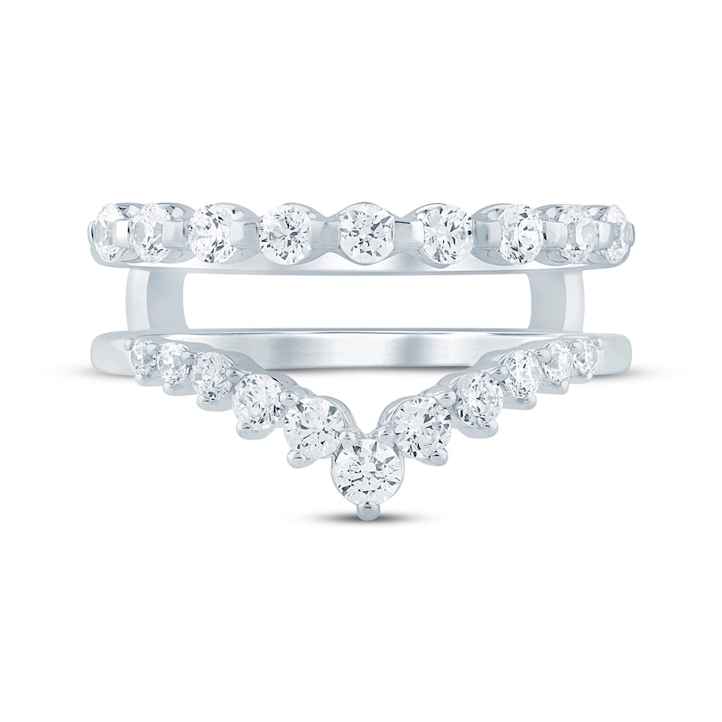 Main Image 3 of Now + Forever Diamond Chevron Enhancer Ring 3/4 ct tw 14K White Gold