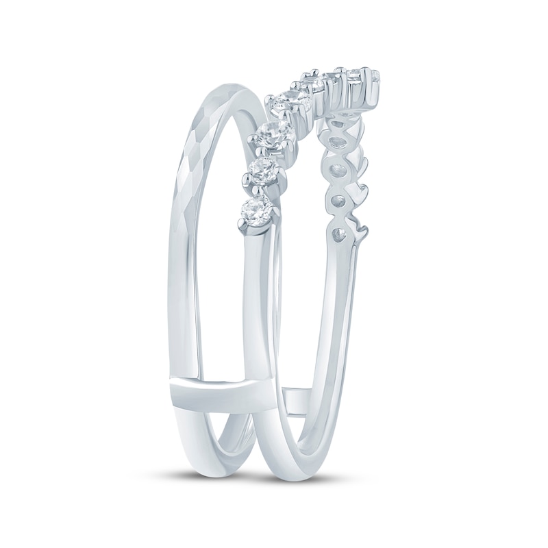 Main Image 2 of Now + Forever Diamond Chevron Enhancer Ring 1/3 ct tw 14K White Gold