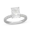 Thumbnail Image 1 of Neil Lane Artistry Radiant-Cut Lab-Grown Diamond Engagement Ring 3-5/8 ct tw 14K White Gold