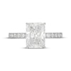 Thumbnail Image 3 of Neil Lane Artistry Radiant-Cut Lab-Grown Diamond Engagement Ring 3-5/8 ct tw 14K White Gold