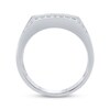 Thumbnail Image 2 of Men's Multi-Diamond Four-Row Ring 1-1/4 ct tw 10K White Gold