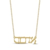 Thumbnail Image 3 of Diamond Hebrew &quot;Grandma&quot; Necklace 1/10 ct tw 10K Yellow Gold 18&quot;