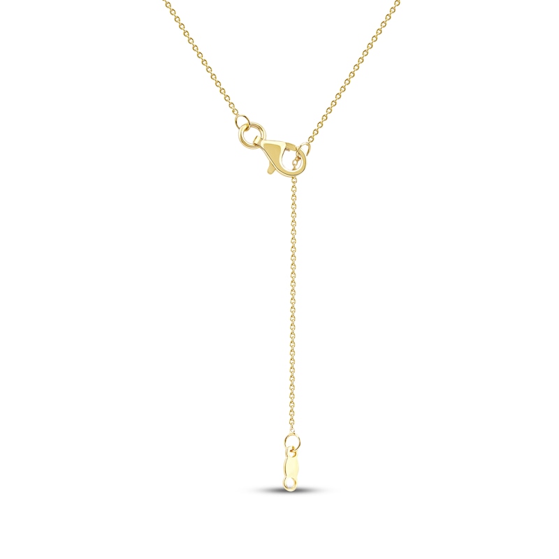 Main Image 4 of Diamond Hebrew &quot;Grandma&quot; Necklace 1/10 ct tw 10K Yellow Gold 18&quot;